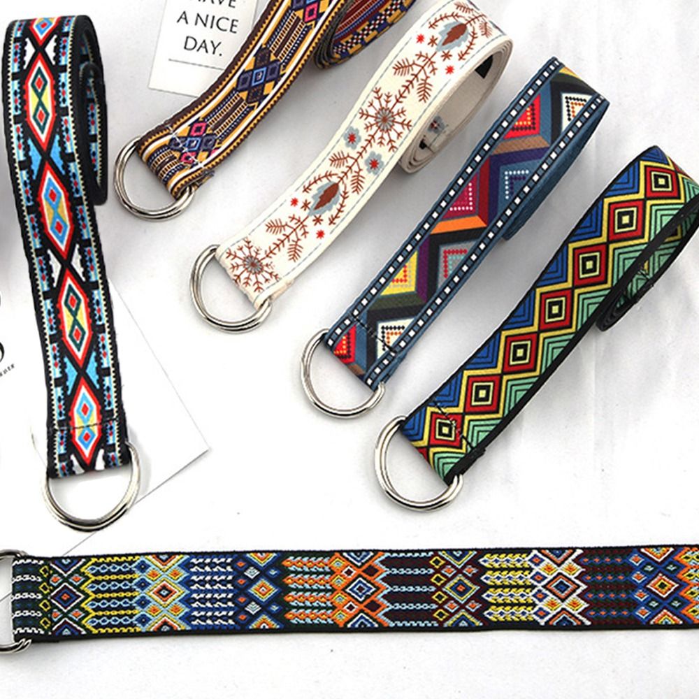 Men'S Ethnic Fashion Trends - 남녀공용 나일론 꼰 캔버스 더블 링
