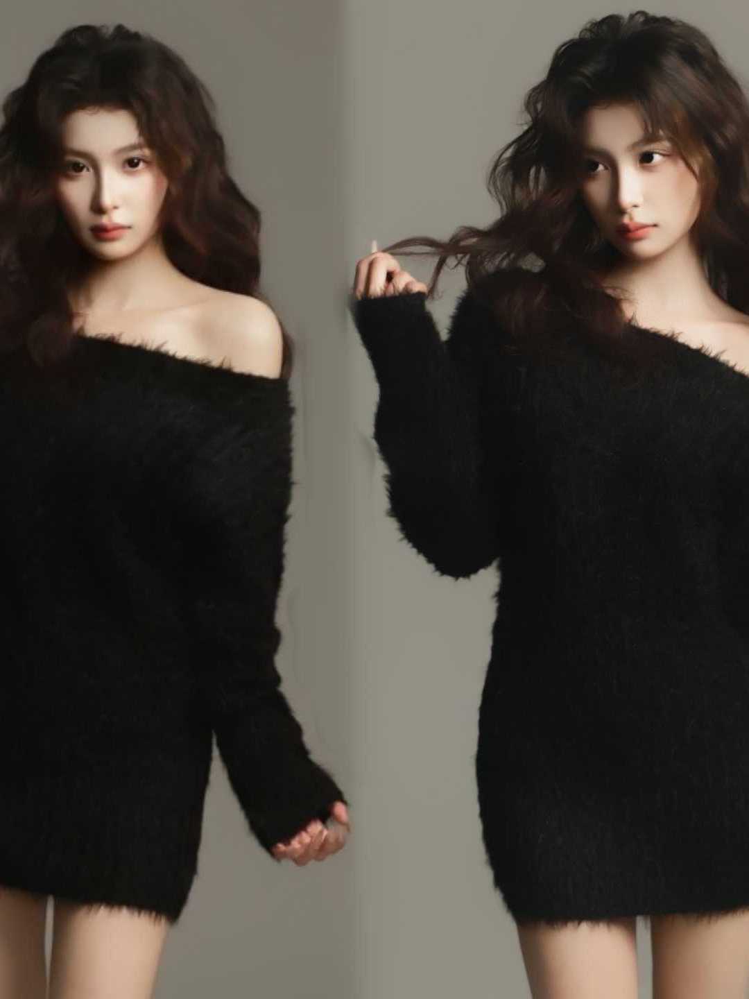 Ethnic Fashion Photography - 블랙 포트레이트 사진 촬영 의상 원숄더