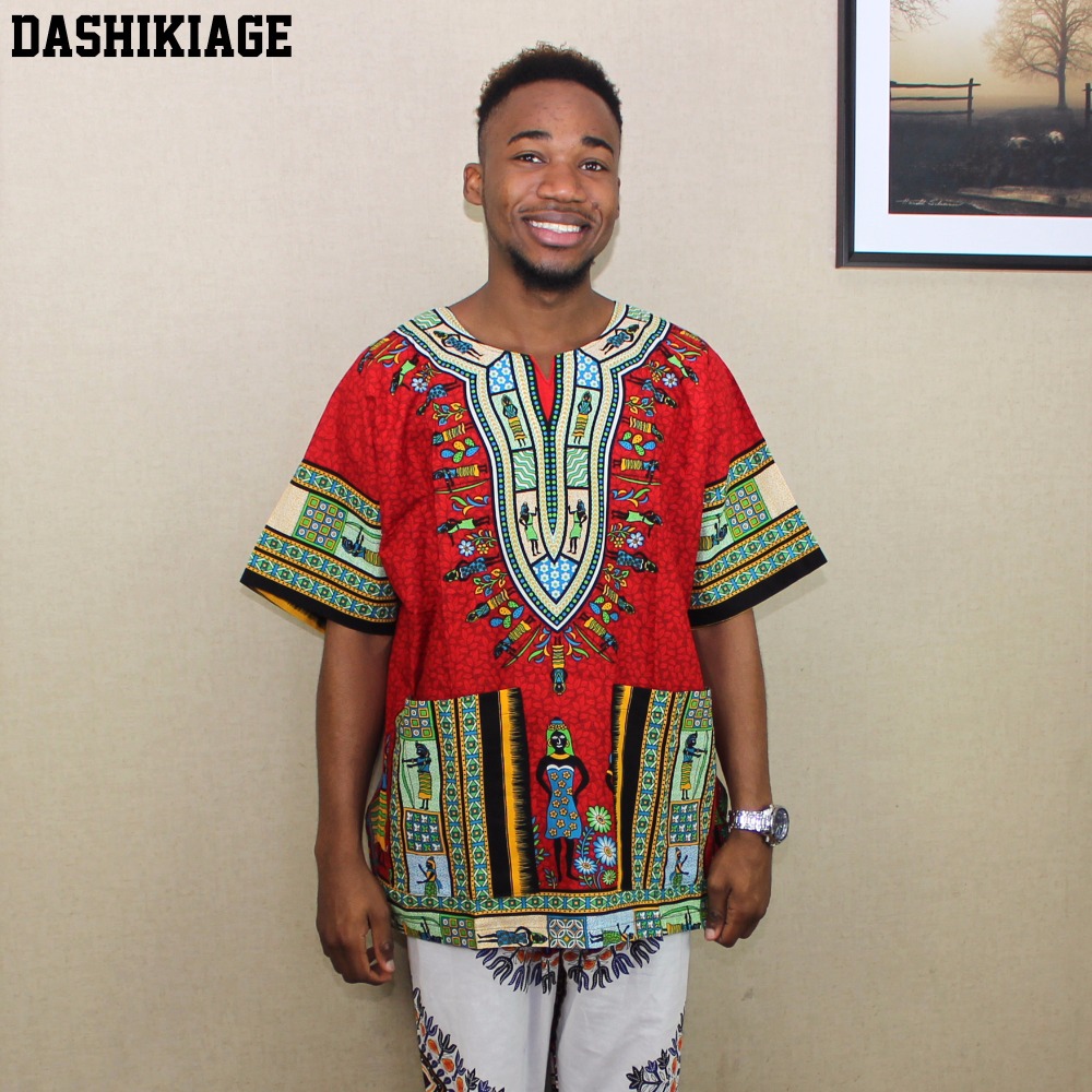 Dashiki Shirt Men - (빠른 배송) 2016 최신 패션 디자인