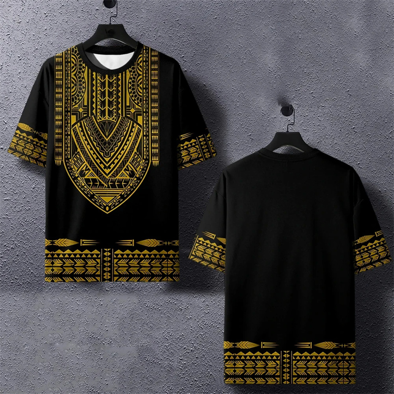 Dashiki Shirt Men - 하라주쿠 3D 프린트 민족 아프리카 다시키