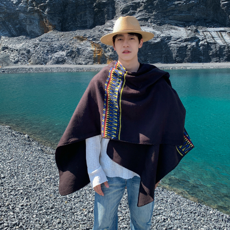 남성용 케이프 사막 여행 민족 스타일 스카프 숄 여행  - Ethnic Fashion Photography 리뷰 및 가격