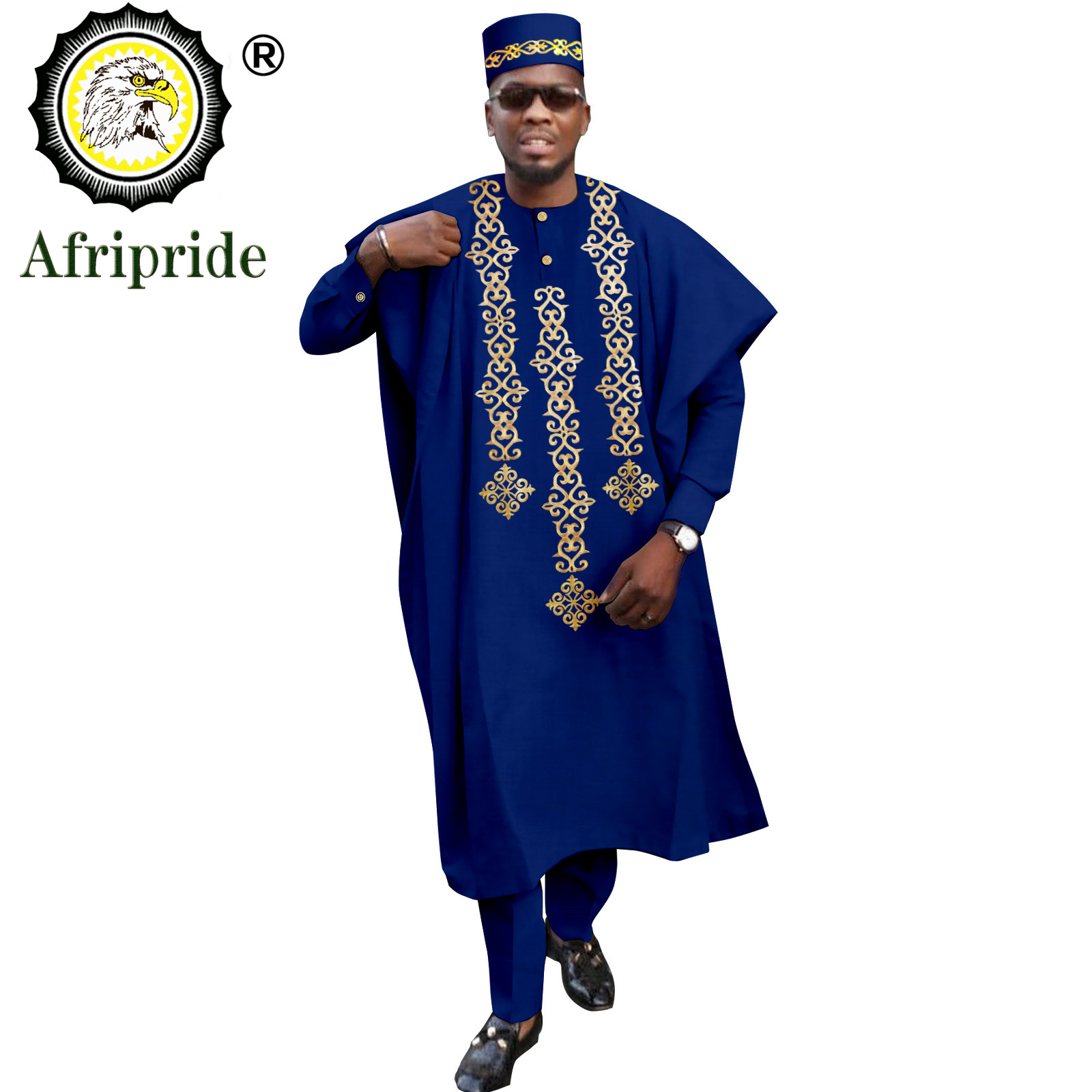 남성을 위한 전통적인 아프리카 의류 자수 Agbada  - Dashiki Shirt Men 리뷰 및 가격