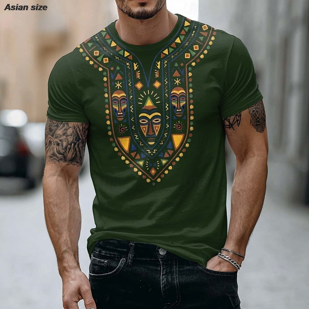 2026 남성용 아프리카 부족 마스크 티셔츠 에스닉 다 - Dashiki Shirt Men 리뷰 및 가격