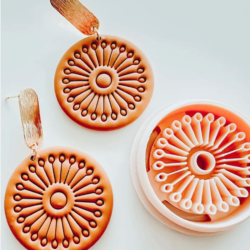 뜨거운 보헤미안 스타일 폴리머 클레이 커터 깃털 팬 연 - Ethnic Fashion Jewellery 리뷰 및 가격