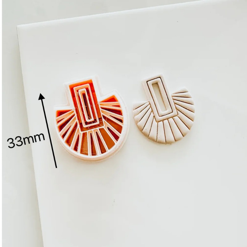 뜨거운 보헤미안 스타일 폴리머 클레이 커터 깃털 팬 연 - Ethnic Fashion Jewellery 리뷰 및 가격