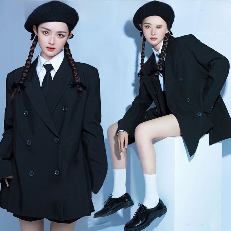 새로운 인물 사진 촬영 여성 정장 대학 스타일 이미지  - Ethnic Fashion Photography 리뷰 및 가격