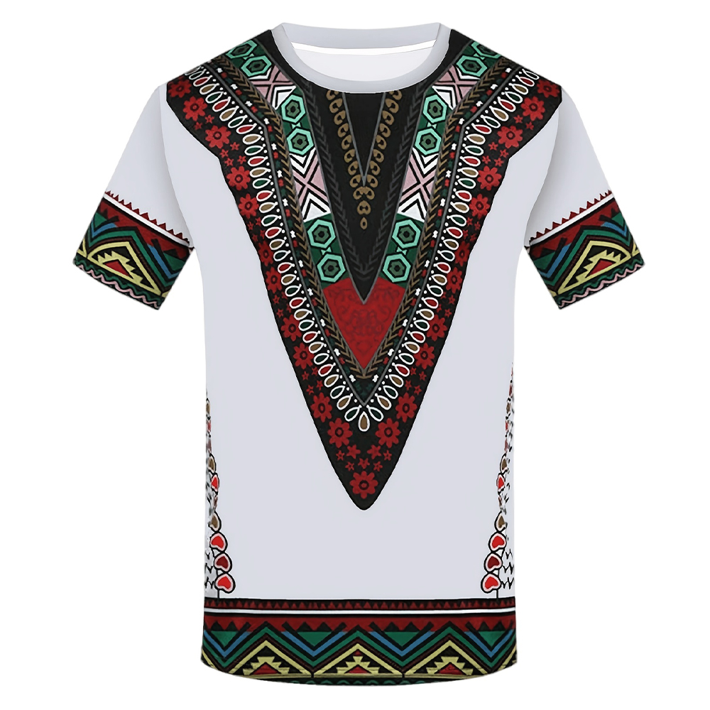 남성용 아프리카 다시키 부족 프린트 티셔츠 3D 에스닉 - Dashiki Shirt Men 리뷰 및 가격