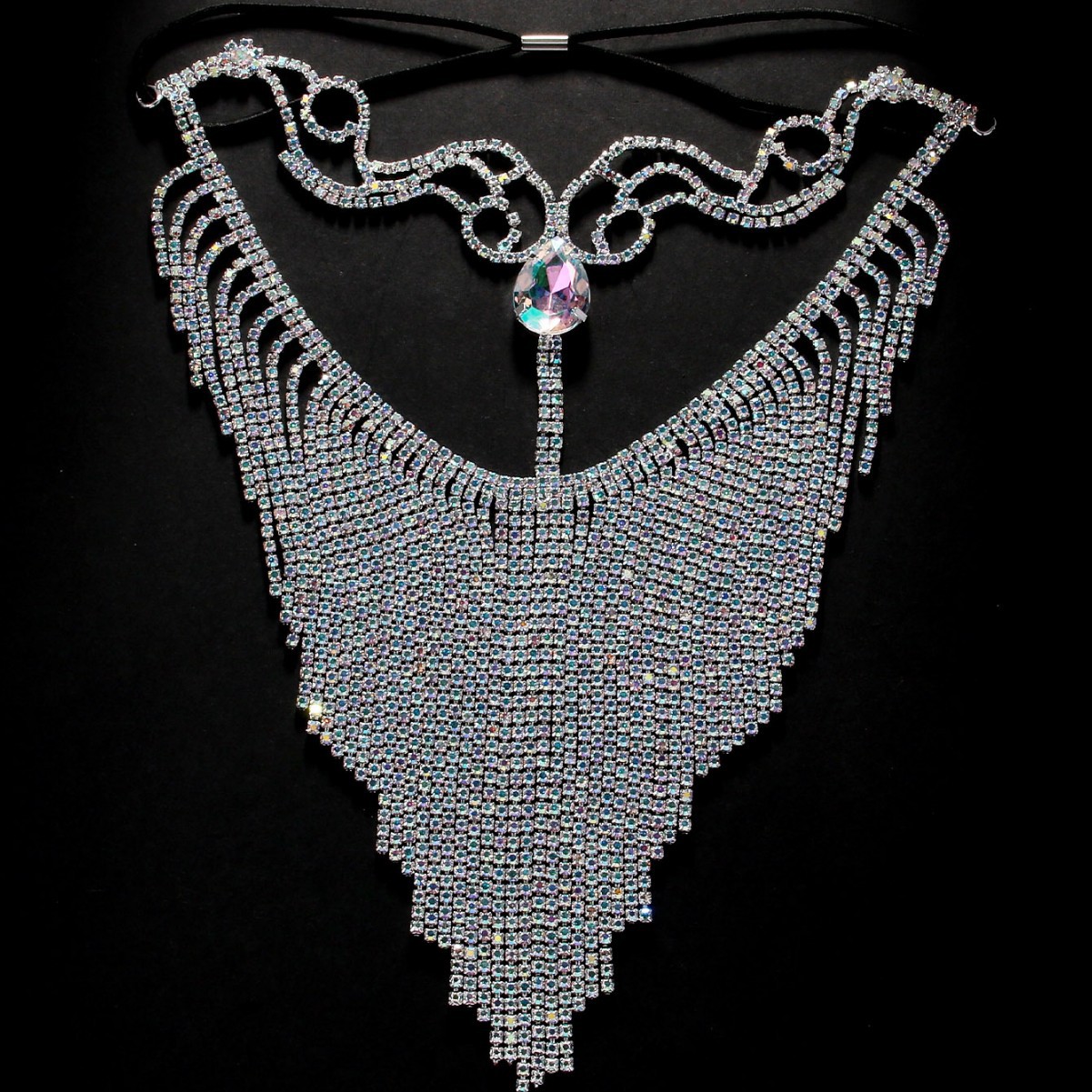 이국적인 보헤미안 태슬 페이스 체인 베일 벨리댄스 코스 - Ethnic Fashion Jewellery 리뷰 및 가격