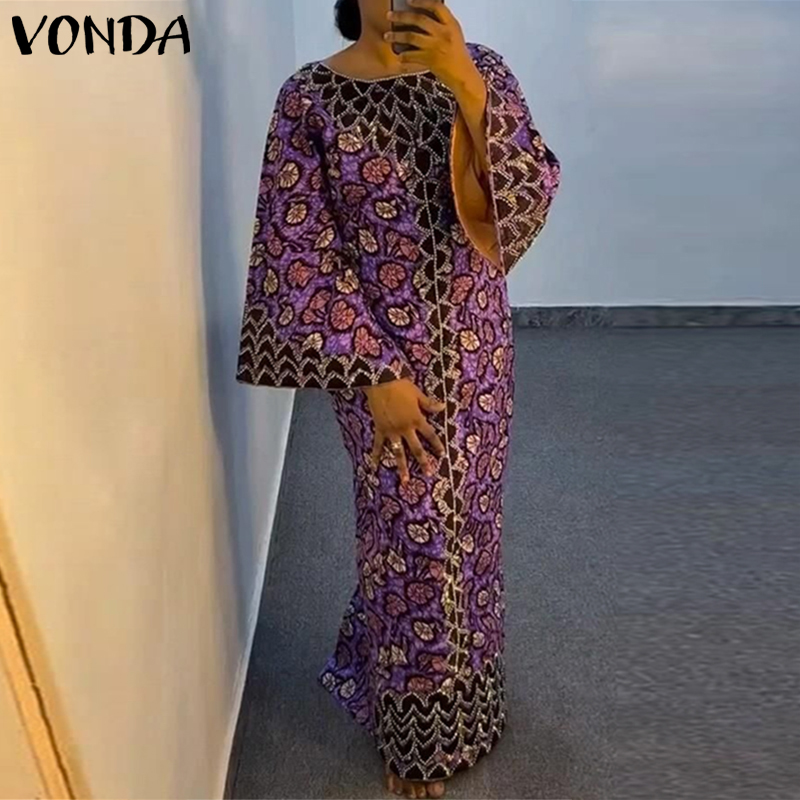 플러스 사이즈 VONDA 보헤미안 드레스 2026 여름 - Ethnic Gown 리뷰 및 가격