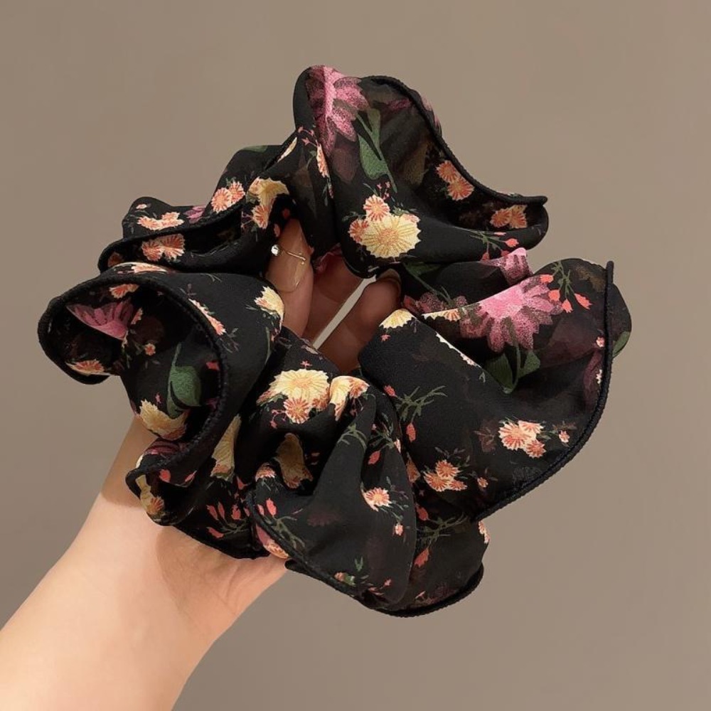 1pc 패션 빈티지 다크 플로럴 쉬폰 Boho-Insp - Ethnic Fashion Accessories 리뷰 및 가격