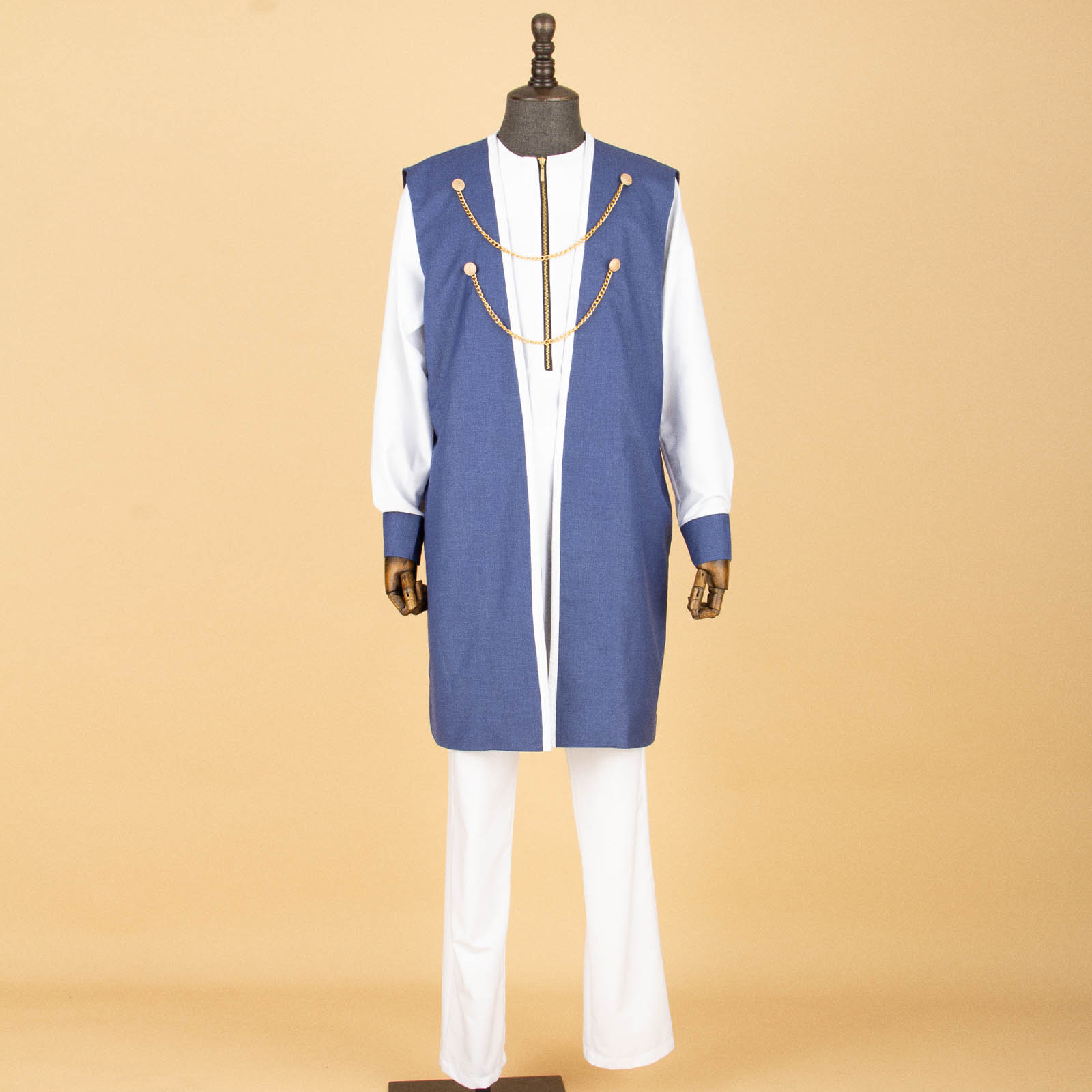 Bazin Riche 아프리카 의류 남성용, 2 체인  - Dashiki Shirt Men 리뷰 및 가격