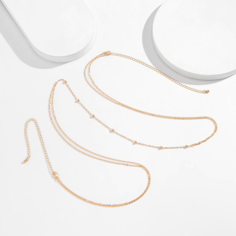 심플한 크로스 체스트 브레스트 벨리 바디 체인 목걸이  - Ethnic Fashion Accessories 리뷰 및 가격