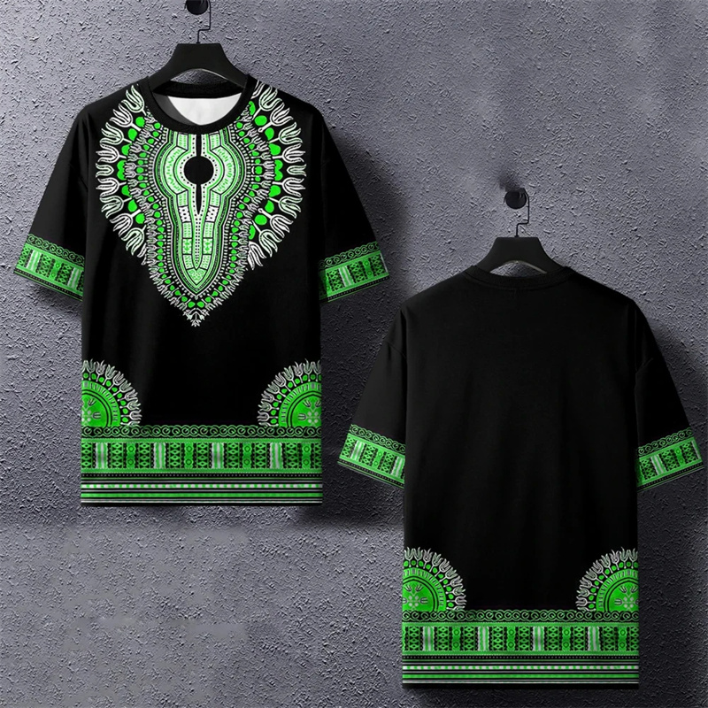 하라주쿠 3D 프린트 민족 아프리카 다시키 줄무늬 티셔 - Dashiki Shirt Men 리뷰 및 가격