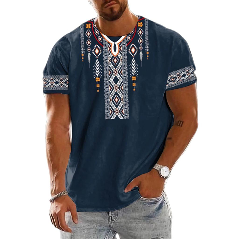 트렌드 2025 빈티지 에스닉 그래픽 티셔츠 여름 패션 - Men'S Ethnic Fashion Trends 리뷰 및 가격