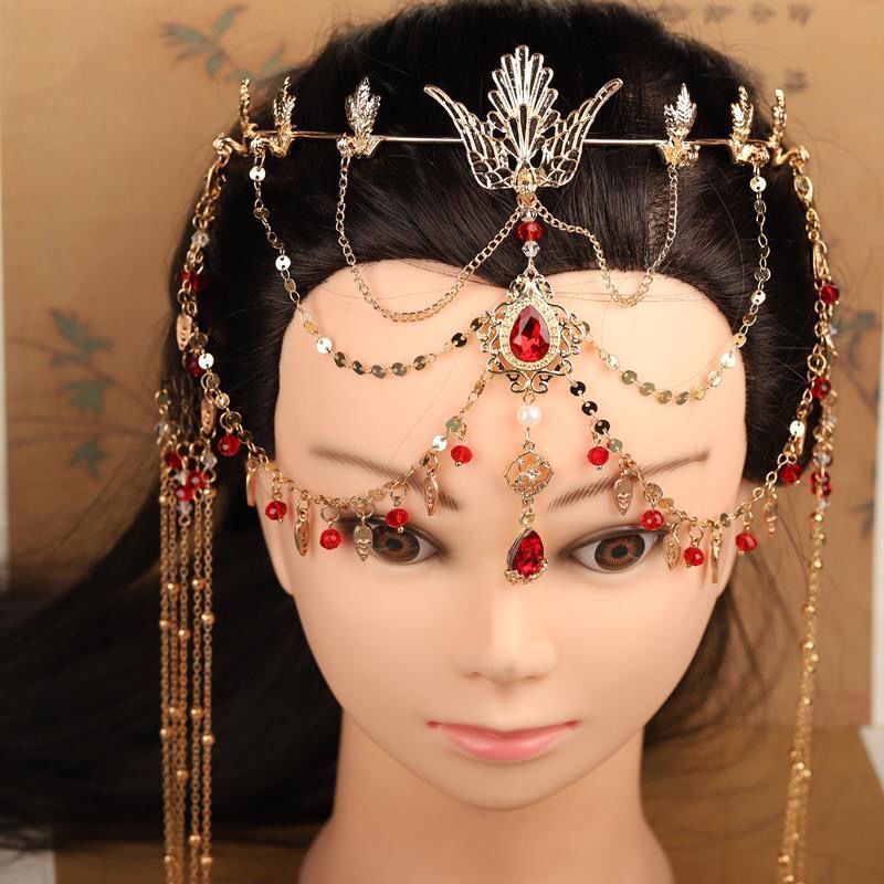 여성용 모조 다이아몬드 이마 쥬얼리, 빈티지 액세서리, - Ethnic Fashion Accessories 리뷰 및 가격
